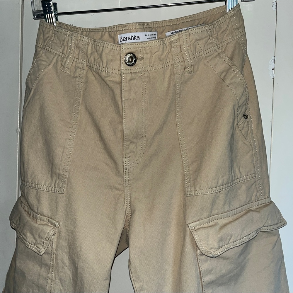 Bershka Cotton Cargo Pants